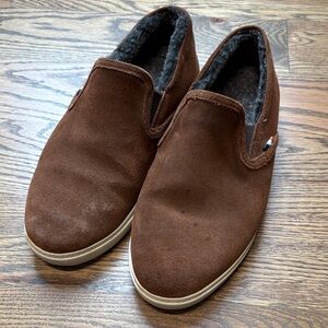 Allen Edmunds Brown Suede Men's Slip-On Loafers, 9.5 EEE
